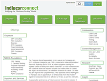 Tablet Screenshot of indiacsrconnect.com